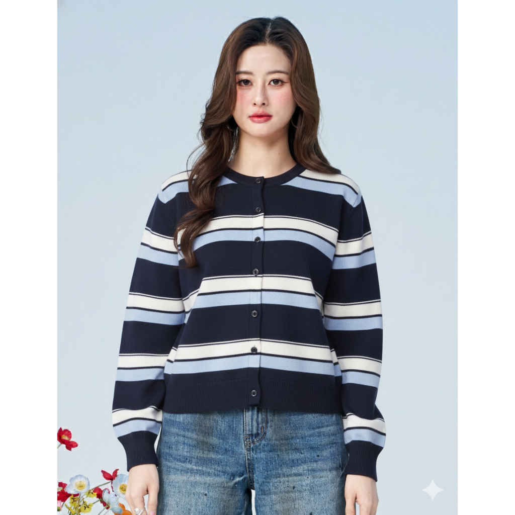 Niyom Jeans collection INDIGO : รุ่น CD-ST เสื้อคาร์ดิแกน