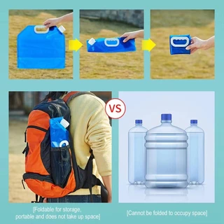 ถุงน้ําดื่มพับได้ 5L/10L สำหรับปิกนิก-แคมป์ปิ้งกลางแจ้ง (สะดวกสุด!)