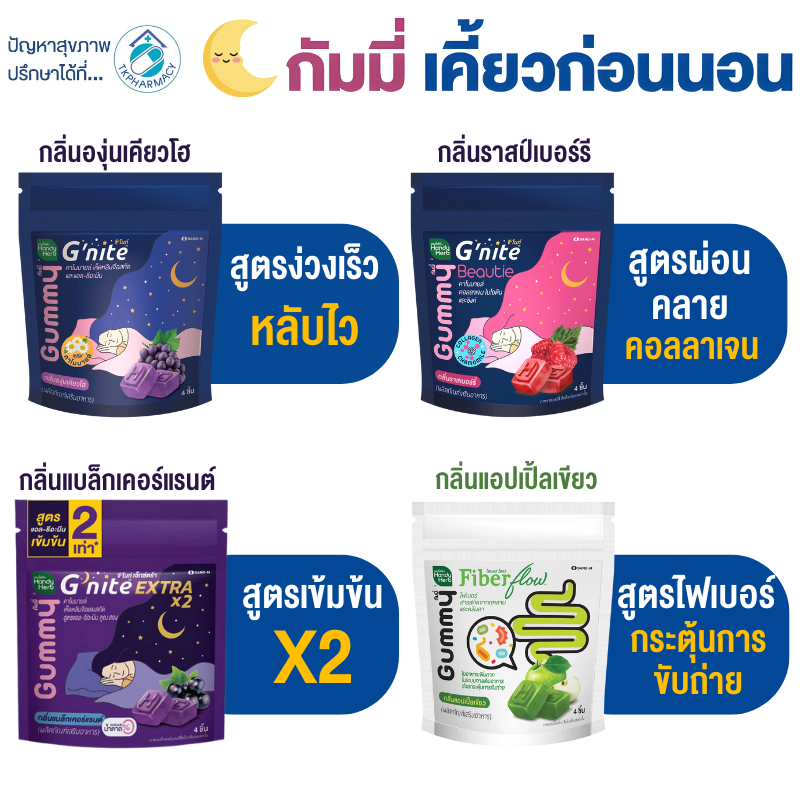 Handy Herb gummy G'nite / Fiber flow