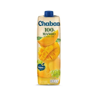 CHABAA น้ำมะม่วงผสมน้ำองุ่น 100% 1000 มล. 1 กล่อง