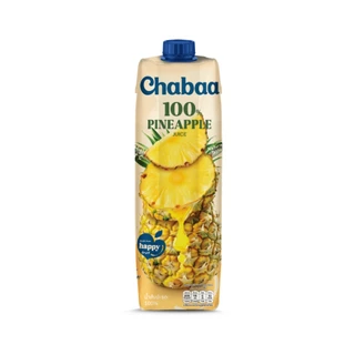 [ยกลัง 12 กล่อง] CHABAA น้ำสับปะรด 100% 1000 มล.