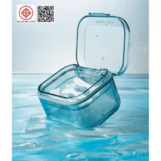 กล่องใส่รีเทนเนอร์ กล่องสวย แข็งแรง กล่องเก็บ แช่ ทำความสะอาดที่จัดฟัน Retainer Box