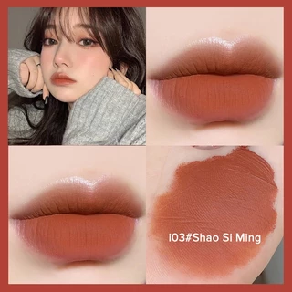 PCU lip ลิปสติก ของแท้ เนื้อลิขวิด แบบแมตต์ กันน้ำ ติดทนนาน 6 สี ลิปสติกเกาหลี เนื้อแมตต์ กำมะหยี่ Lipstick