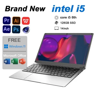 【spot】Intel Core i5 /N400/J4125 แล็ปท็อป 14 นิ้วใหม่รับประกัน 2 ปีฟรี 8+128GB หน่วยความจำฟรีติดตั้ง Win 11 และ MS Office