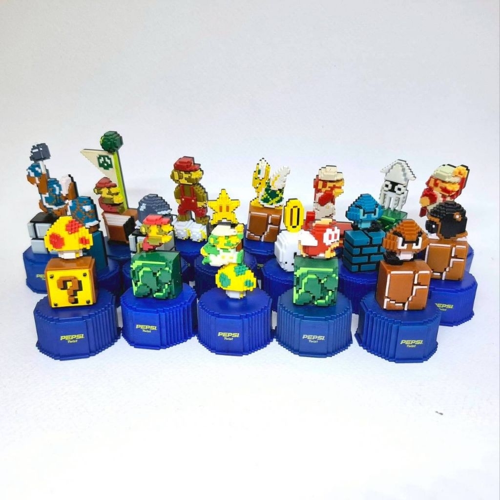 ฝาขวดเป๊ปซี่ PEPSI × Super MARIO ซูเปอร์มาริโอในรูปแบบ 8 บิต