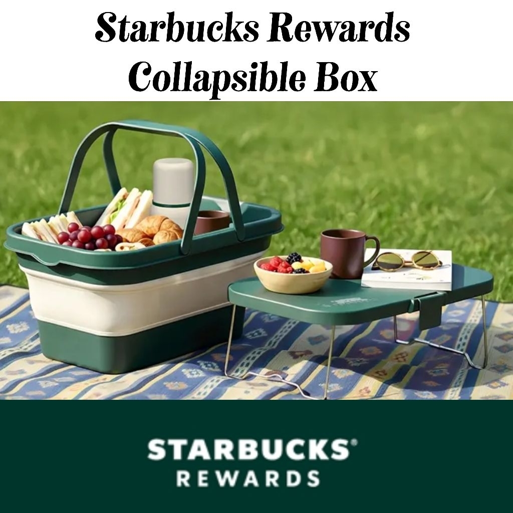 Starbucks® REWARDS COLLAPSIBLE BOX | Starbucks® REWARDS กล่องปิคนิคอเนกประสงค์