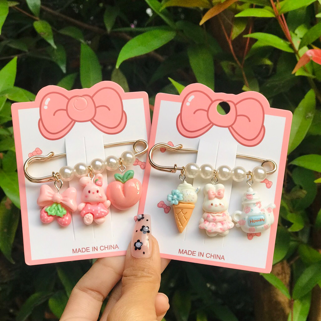 🛎A1 เข็มกลัด ขนาด 6 เซนติเมตร ติดเสื้อผ้า กระเป๋า ผ้าคลุม ฮิญาบ ปรับเอวกางเกง เข็มกลัดคนท้อง สินค้าพร้อมส่ง