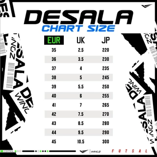 [สินค้าลิขสิทธิ์แท้ 100%] รองเท้าฟุตซอล WINGZ DESALA V2