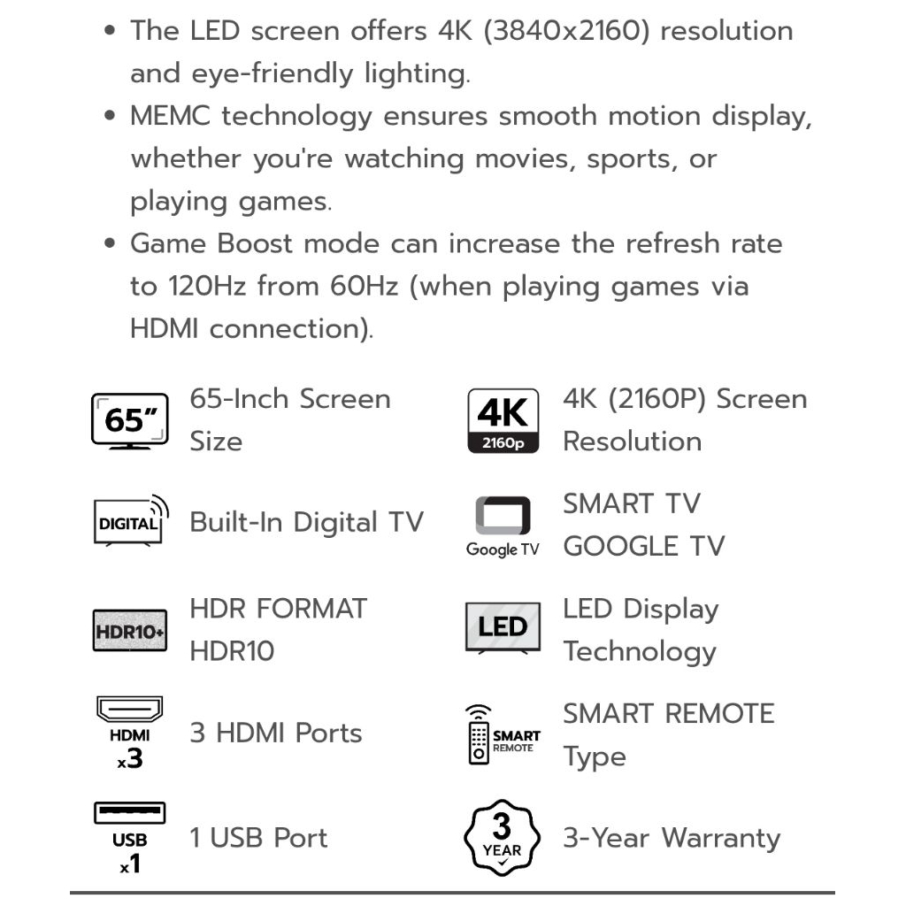 Xaomi 65 inch Smart TV