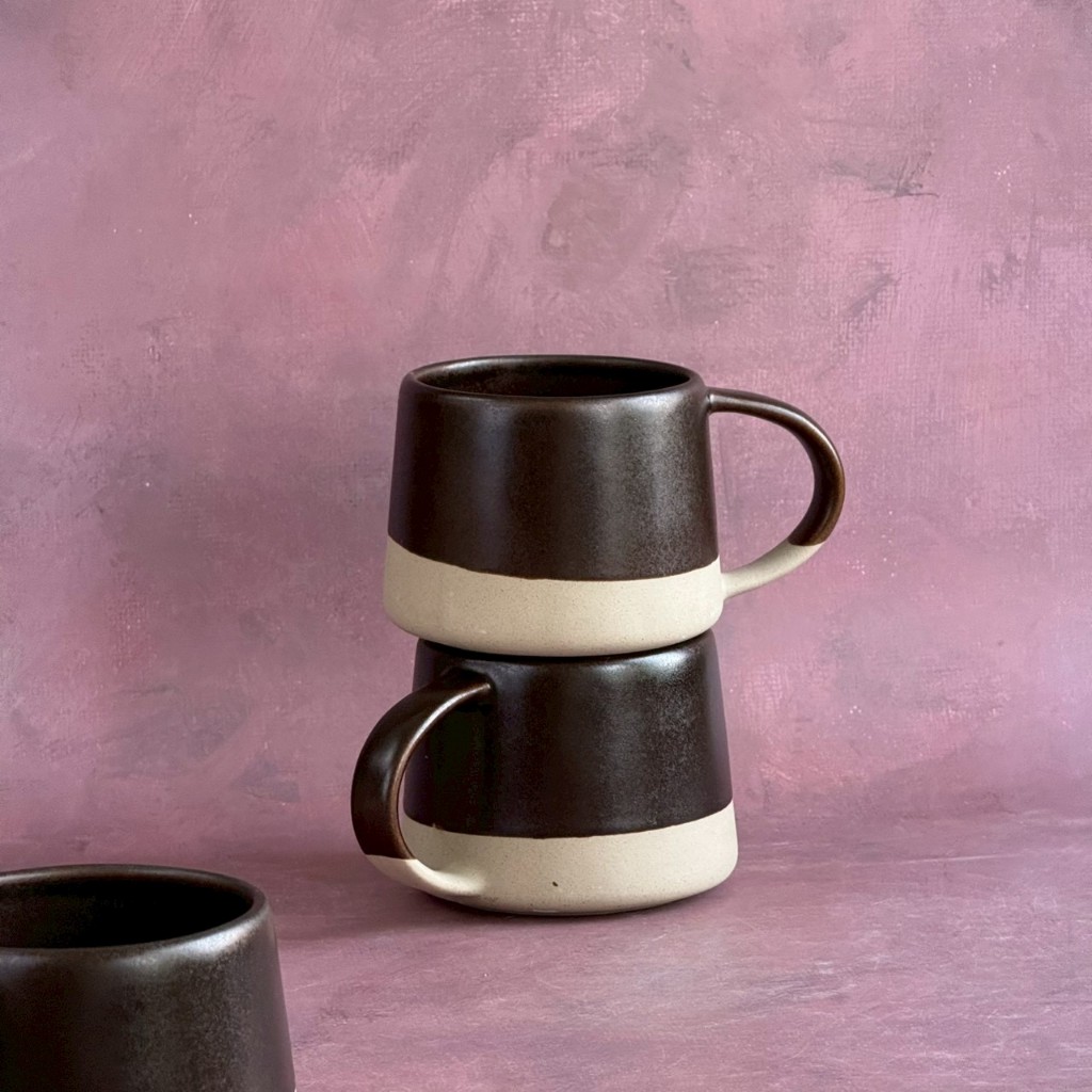 แก้วเซรามิค ความจุ 500 ml แก้วสีน้ำตาล Mug Ceramic เข้าไมโครเวฟได้ เข้าเครื่องล้างจานได้ - AT1CERAMI