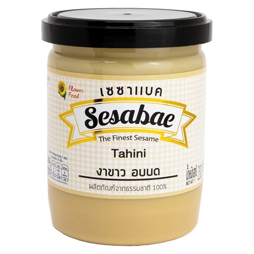 เซซาแบค งาขาวอบบด รสธรรมชาติ 250 กรัม Crushed roasted White Sesame (Original) 250 g.