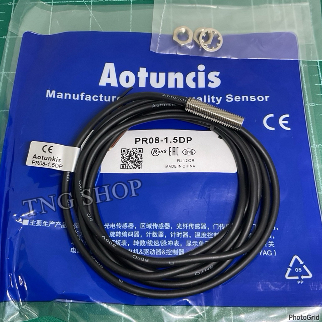 PR08-1.5DP  M8 sensor เซ็นเซอร์ proximity switch เซนเซอร์ จับโลหะ PNP-NO