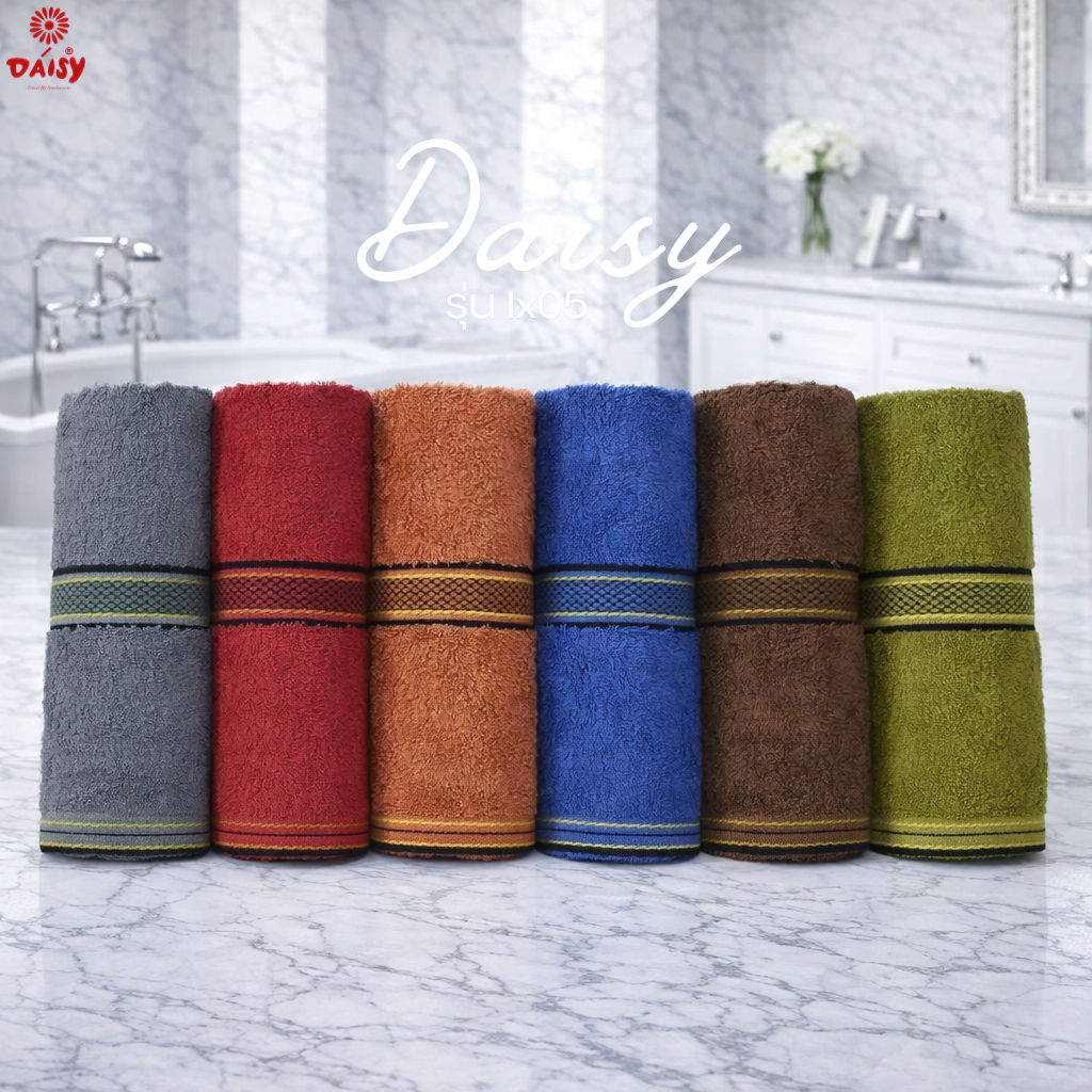 (ขายส่งคละสี6ผืน/12ผืน) ผ้าขนหนูเช็ดผม รุ่นI105 ขนาด 15x30นิ้ว หนานุ่มซับน้ำอย่างดี