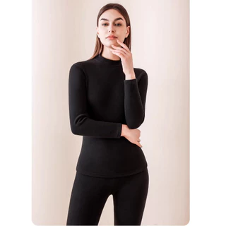 Plus Size~Deron thermal underwear set ชุดกันหนาวแฟชั่นฤดูหนาว กันความเย็นถึง -20℃（มีหลายสีให้เลือก）HOT
