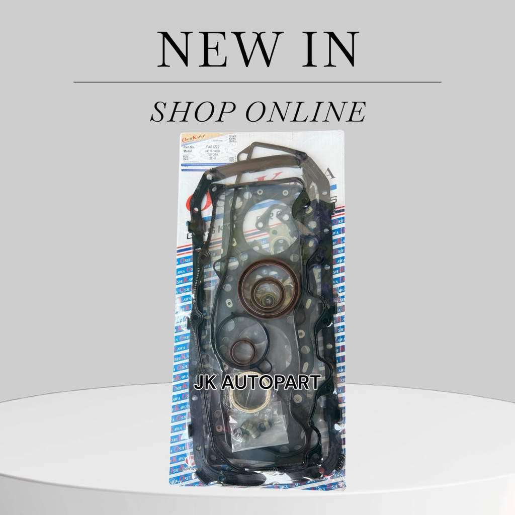 FA01222 ปะเก็นชุดใหญ่ TOYOTA MIGHTY-X MTX (ไมตี้เอ็กซ์) 2L-II OSHIKAWA (04111-54084) HA01222 ปะเก็นฝาสูบ/TGEK./RGEP.