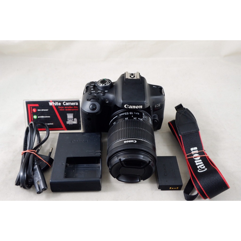Canon 750D + เลนส์ 18-55 IS STM มือสอง (อ่านรายละเอียดก่อน)