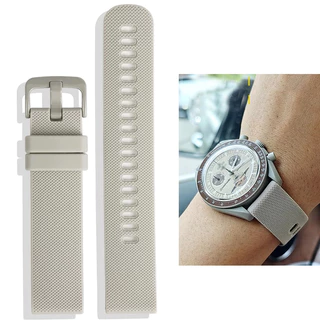 สายยางซิลิโคน Omega x Swatch Moonswatch | อะไหล่ทดแทน สายนาฬิกา นุ่ม ใส่สบาย