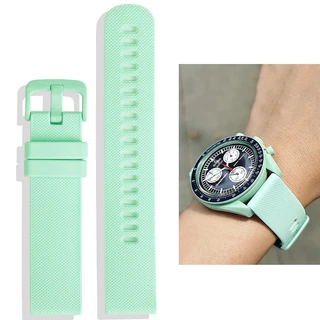 สายยางซิลิโคน Omega x Swatch Moonswatch | อะไหล่ทดแทน สายนาฬิกา นุ่ม ใส่สบาย