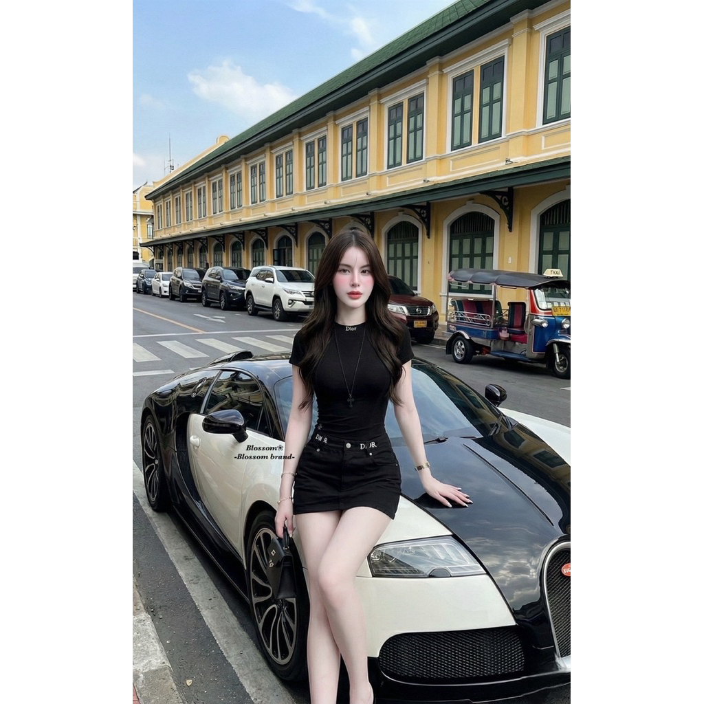 ชุดset3ชิ้น (Body suit + กระโปรงสั้น+สร้อยคอ) Blossom - รูปที่ 7