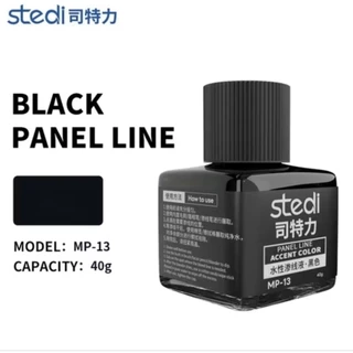 สีตัดเส้น STEDI MP-13 สีดำ สำหรับโมเดล กันพลา งานพาเนลไลน์ คมชัด