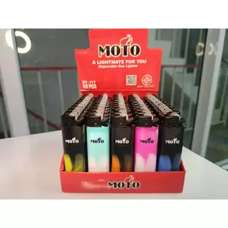 ราคาถูกสุดขายส่ง ของแท้ MOTO 50ชิ้น/กล่อง ไฟ แช็ก แช็ค โรงงานขายเองคุณภาพดี เติมแก๊สไม่ได้ ชนิดหุ้มปลอก ไม่หุ้มปลอก BEST