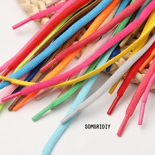R01เชือกผูกรองเท้าแบบกลม 120เซน (ขายเป็นคู่) สีสดใส สำหรับรองเท้าผ้าใบ รองเท้ากีฬา รองเท้าลำลอง คุณภาพดี เส้นใยถักแน่น