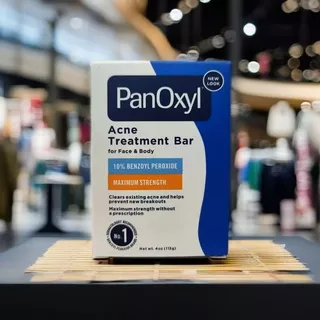 PanOxyl Acne Bar พร้อม 10% Benzoyl Peroxide ทำความสะอาดผิว รักษาสิว หัวดำ หัวขาว ปรับสมดุล pH