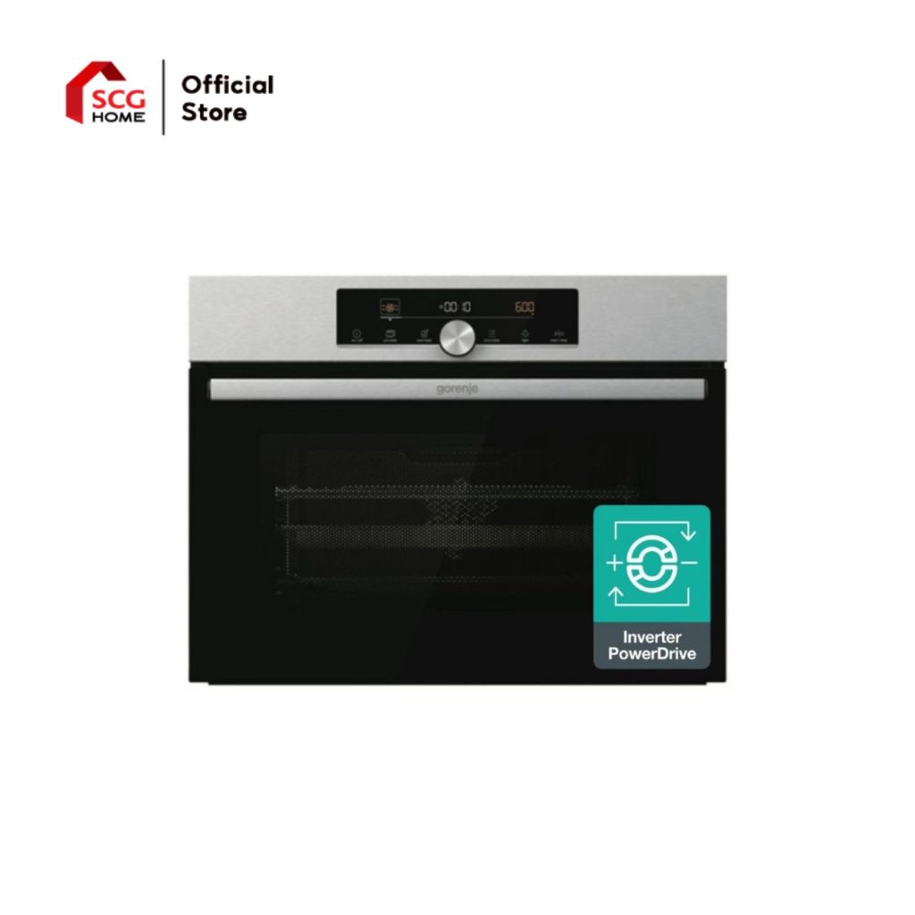 Gorenje เตาอบและไมโครเวฟ Built-in combi MW/oven, 45cm, 50L, LED+, inox รุ่น BCM4547A10X
