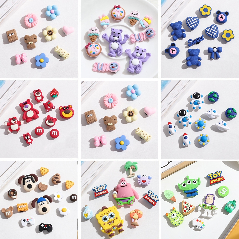 ส่งจากไทย 🧸🧺🍒 ที่ติดรองเท้า ได้ทั้งชุด ตัวการ์ตูน จิบิ ตัวติดรองเท้า อุปกรณ์DIY