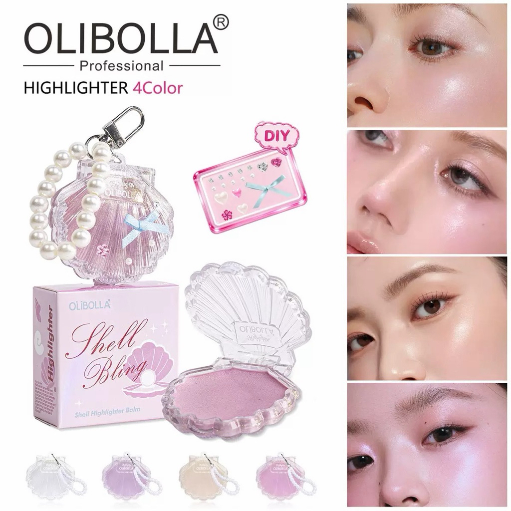 Olibolla Shell Bring Highlighter Balm ไฮไลท์เปลือกหอย พวงกุญแจ DIY S-032