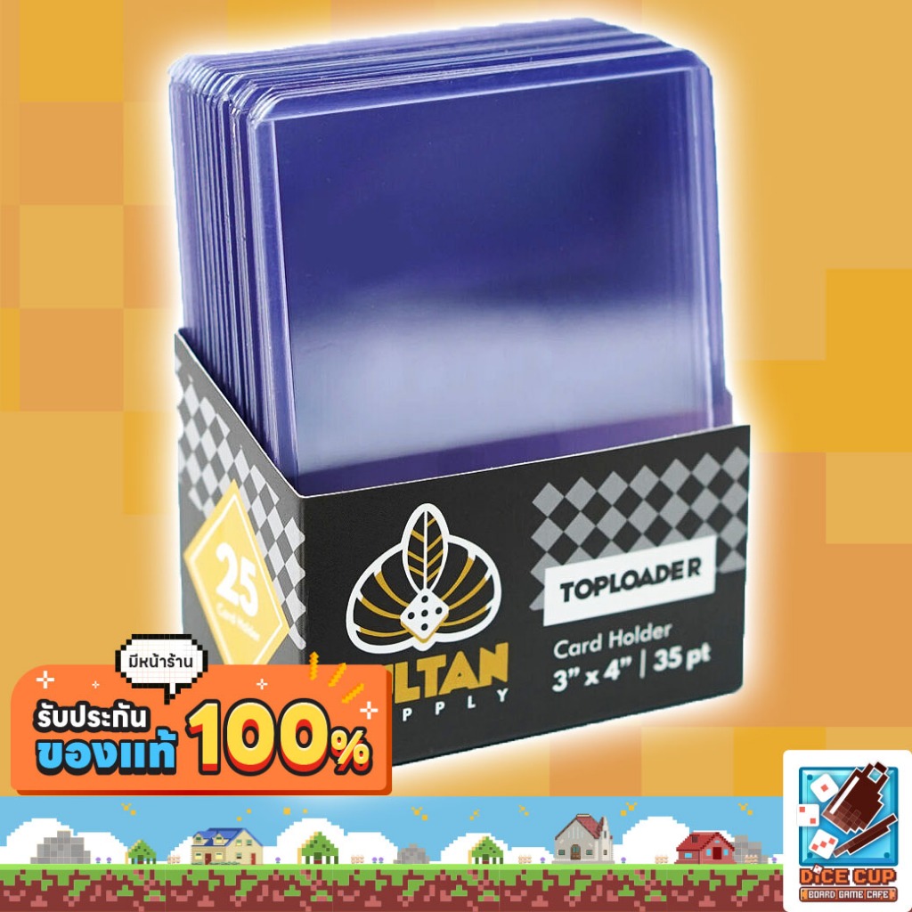 [ของแท้] Sultan Supply 25 Pcs Clear Regular Toploader Board Game