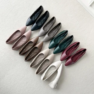 [สินค้าขายดี/พร้อมส่ง]รองเท้าคัทชู หนังนิ่มส้นเตี้ยพื้นเพื่อสุขภาพ รองเท้าkaimooksissy Ks651261.Q