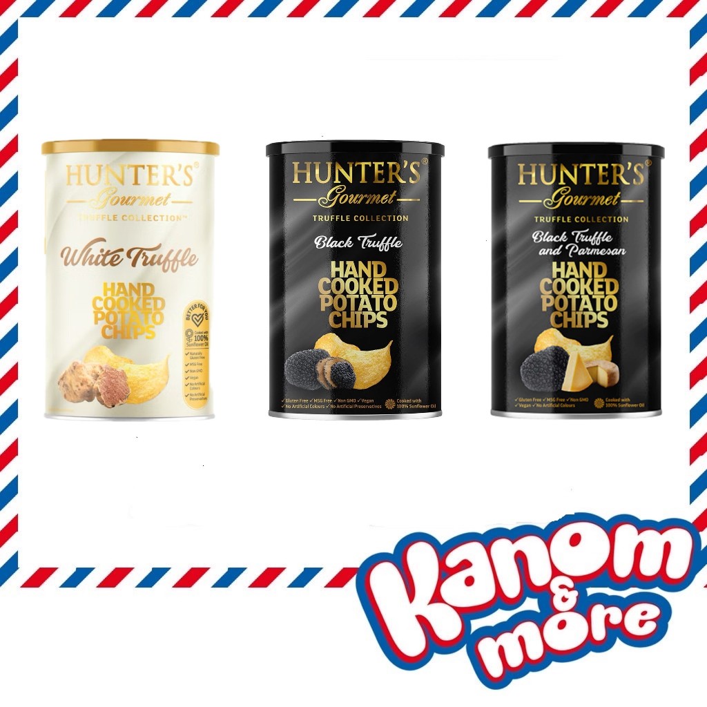 🥔[Exp:4/2027]🥔 มันฝรั่งทอดกรอบ Hunter’s Gourmet Hand Cooked Potato Chips🥔 150 กรัม (TRUFFLE) รสเห็ดทรัฟเฟิล