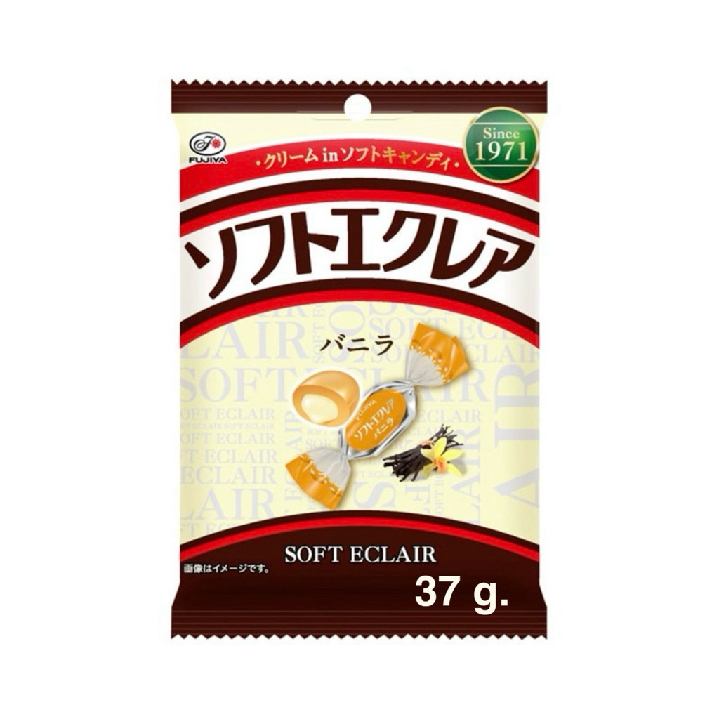 [1 ห่อ] ฟูจิย่า ลูกอมเคี้ยวนุ่มซอฟท์เอแคร์ 37 กรัม Fujiya Soft Eclair Candy