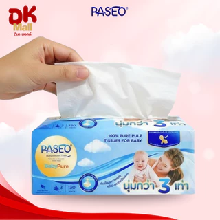 (live) [ เซ็ต 4 แพ็ค ] กระดาษเช็ดหน้า Paseo ขนาด 130 แผ่น หนา 3 ชั้น นุ่ม 3 เท่า (4 แพ็ค บรรจุ 16 ห่อ)