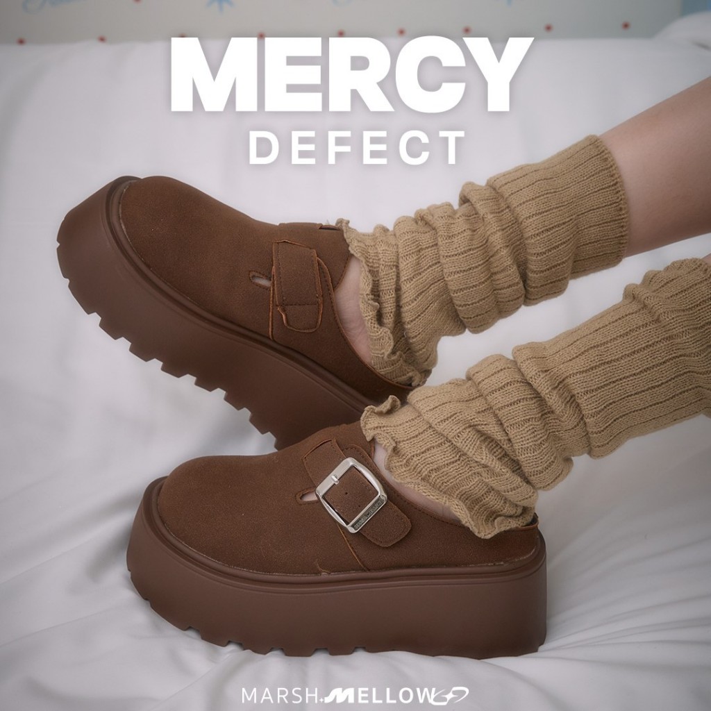 MERCY SLIP ON (DEFECT) - MARSHMELLOW รองเท้าเปิดส้น เสริมส้นหลัง