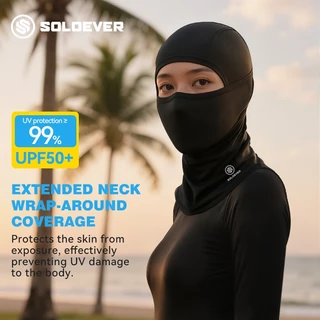 【TH】SOLOEVER หน้ากากปั่นจักรยาน แบบ Full-Face UPF50+ กันแดด Ice Silk ระบายอากาศเร็ว Balaclava mask