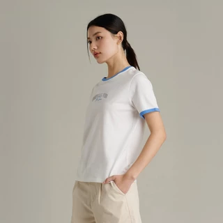 Mc JEANS (แม็คยีนส์) เสื้อยืดผู้หญิง เสื้อยืดแขนสั้น ทรงเรกูลาร์ (Mc Resort Collection) MTTZB20