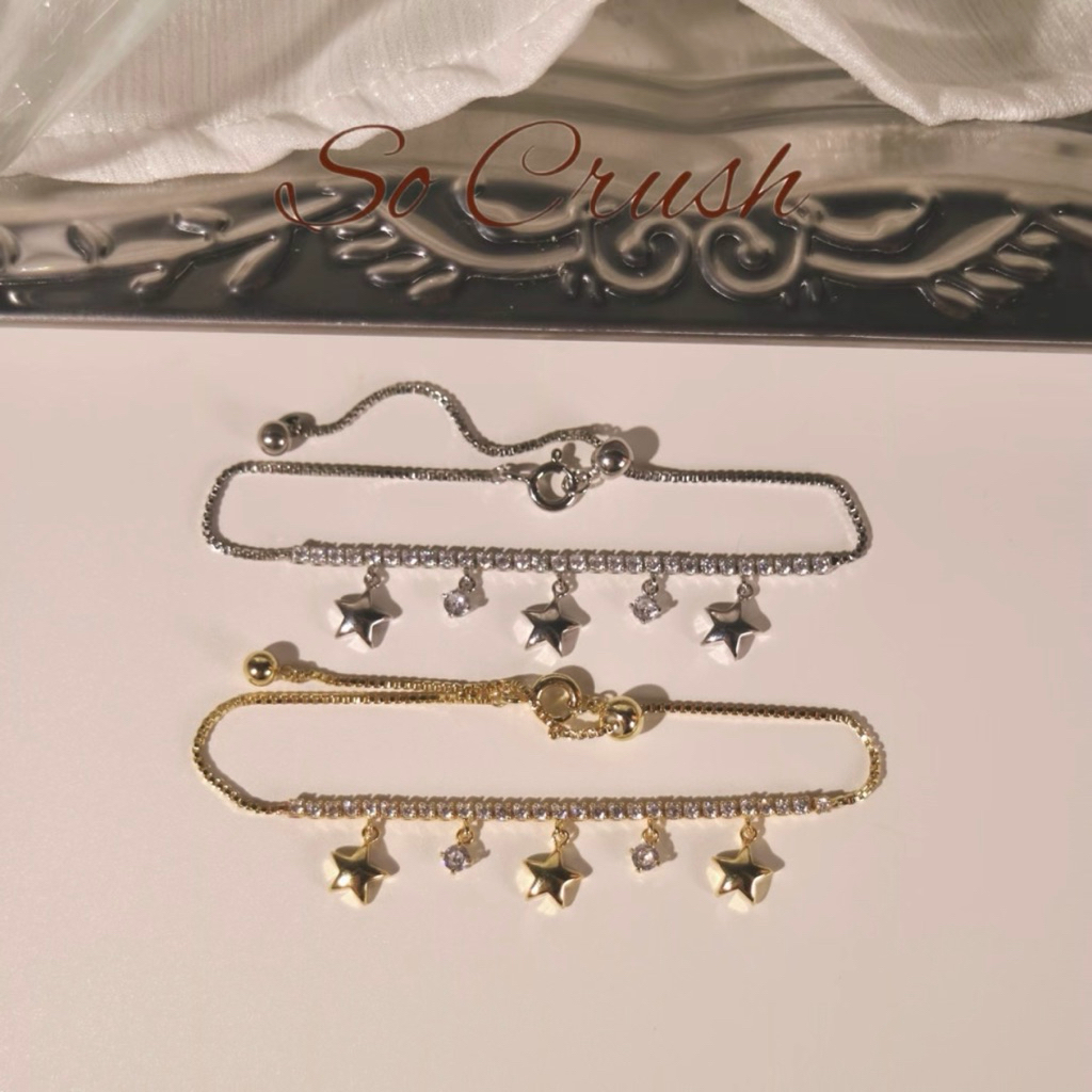 Socrush.bkk | PETITE STAR signature bracelet | SB-087 | สร้อยข้อมือ กำไล ดาว จี้ดาว จี้เพชร