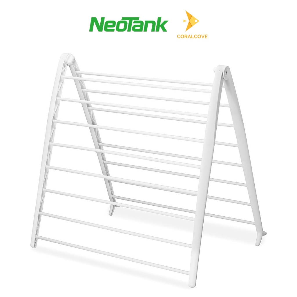 NeoTank ราวตากผ้าพับได้ ราวแขวนผ้าเช็ดตัว แบบตั้งพื้น ประหยัดพื้นที่ พับเก็บง่าย