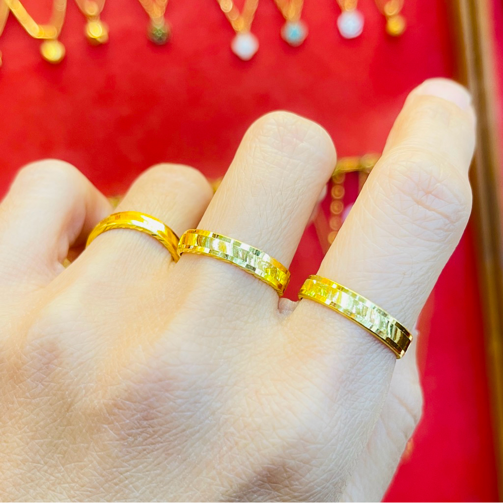 KMDGold แหวนทอง 1กรัม ทองแท้ขายได้จำนำได้ พร้อมใบรับประกันสินค้า