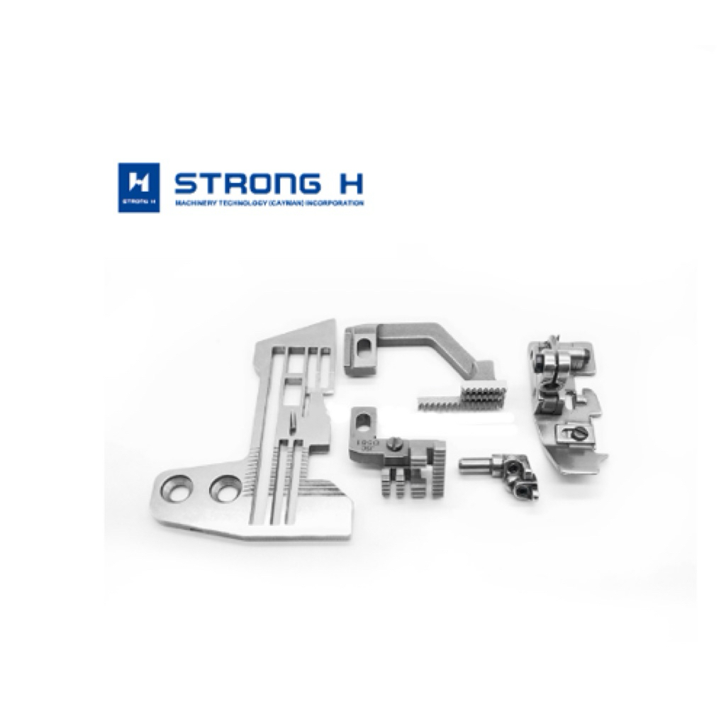 ชุดเกรดจักรโพ้ง5เส้น3มิล SIRUBA แป้นจาน ฟัน ตีนผี หัวเข็ม อย่างดี ยี่ห้อSTRONG H 757针位组