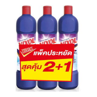 [2ฟรี1]!!VIXOL วิกซอล ผลิตภัณฑ์ทำความสะอาดห้องน้ำและสุขภัณฑ์ ขนาด 800-900มล แพ็ค3 ขวด