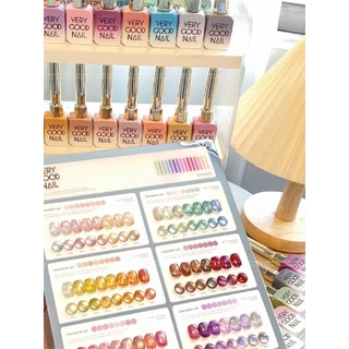 พร้อมส่ง bubgirXvery good 60 สี(ชาร์จสีอยู่ใต้ขวดสี) สีเจลแคทอายเนื้อซาติน สีลูกแก้ว ฟรีชาร์ทสี