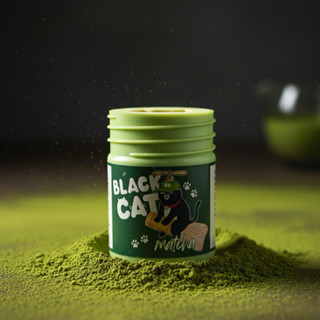 แมวดำ กลิ่น Matcha เครื่องหอมอโรมา พร้อมตะแกรงรูปแมว รุ่นใหม…