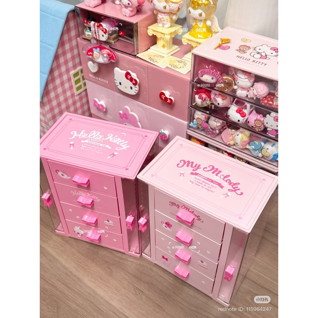 ชั้นวางเครื่องประดับสุดฮิต sanrio x miniso ของแท้จากช้อป