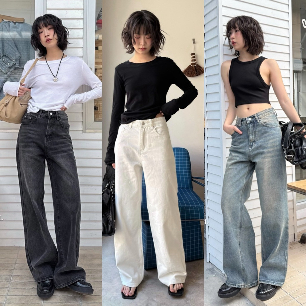 Bave jeans 83023 กางเกงยีนส์ทรงกระบอก