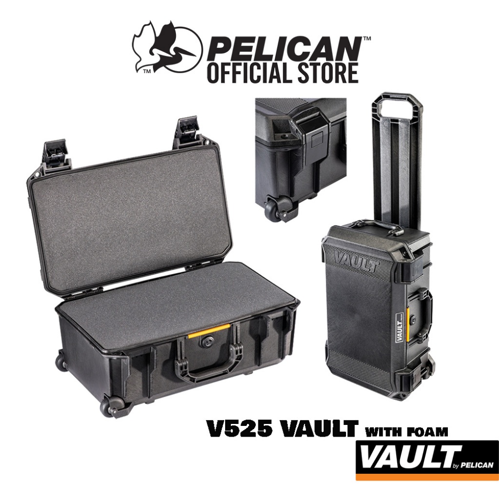 Pelican V525 Vault Carry-on Case with Foam - กระเป๋ากันน้ำกันกระเเทก