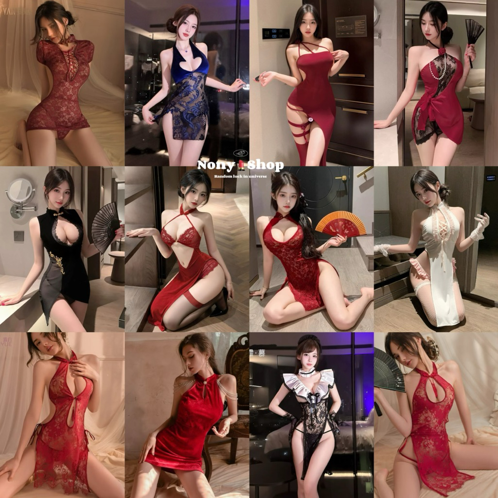 ชุดจีน กี่เพ้า ตรุษจีน   RT JJ5555 รวมชุดจีน  เกรดพรีเมี่ยมแท้ต้นฉบับ ชุดนอนไม่ได้นอน ชุดนอนเซ็กซี่