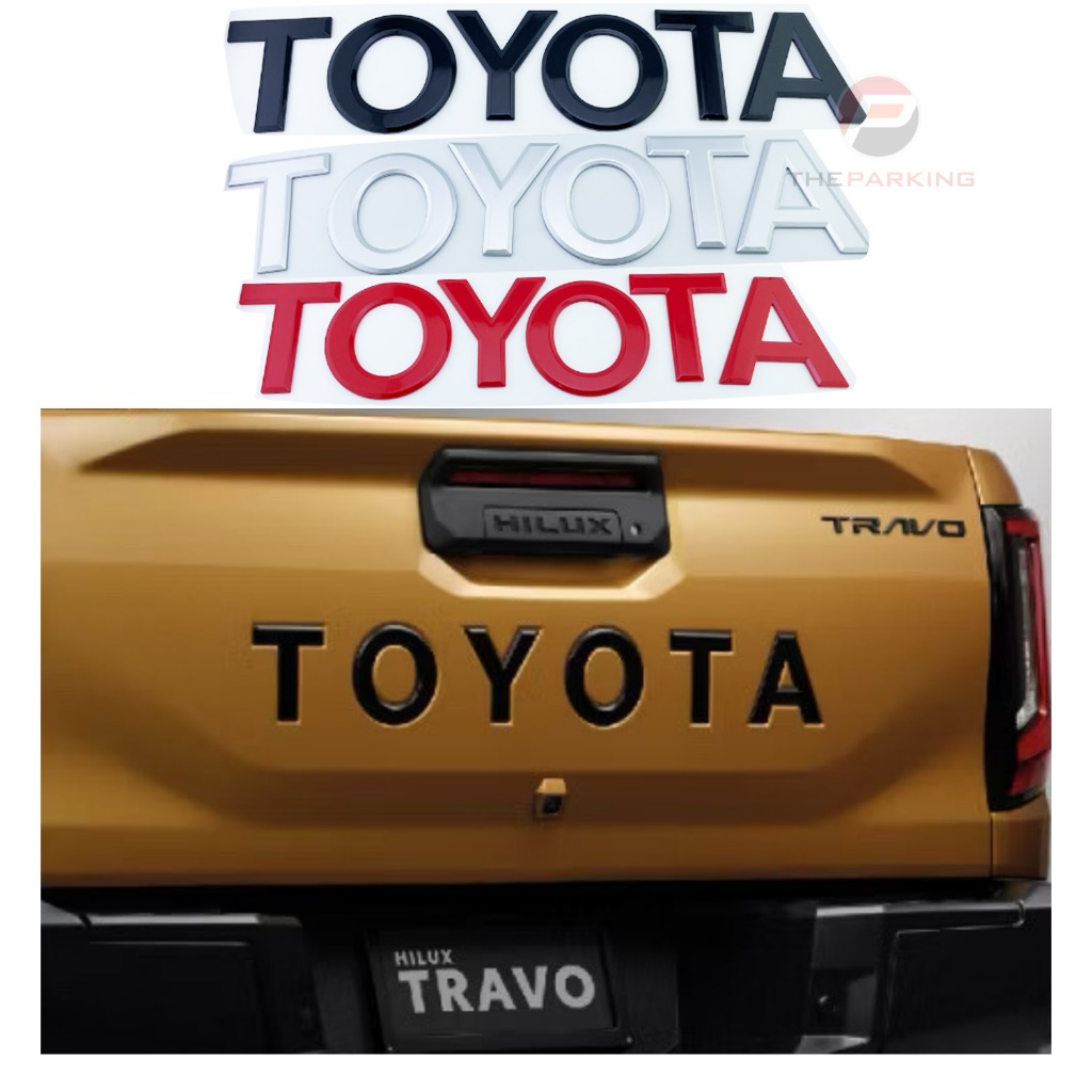 โลโก้ TOYOTA โตโยต้า ทราโว่ ติดฝากระบะท้าย สำหรับ TOYOTA TRAVO 2025 2026 2027